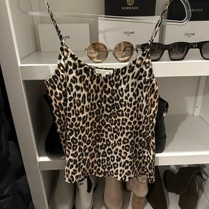 Equipment Leopard Print Camisole